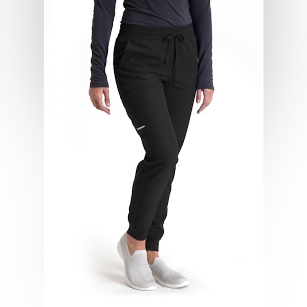 4-Pocket Cargo Mid Rise Elastic Waist Drawstring Jogger